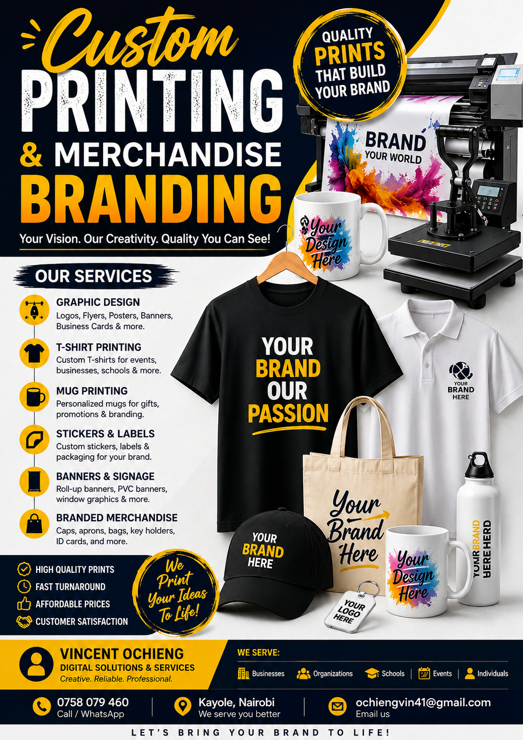 Custom Printing and Merchandise Branding