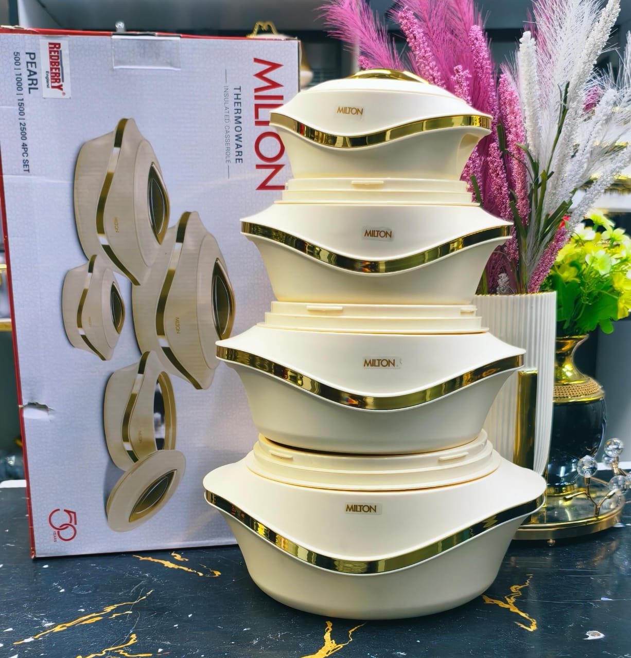 Redberry plastic designer hot pots