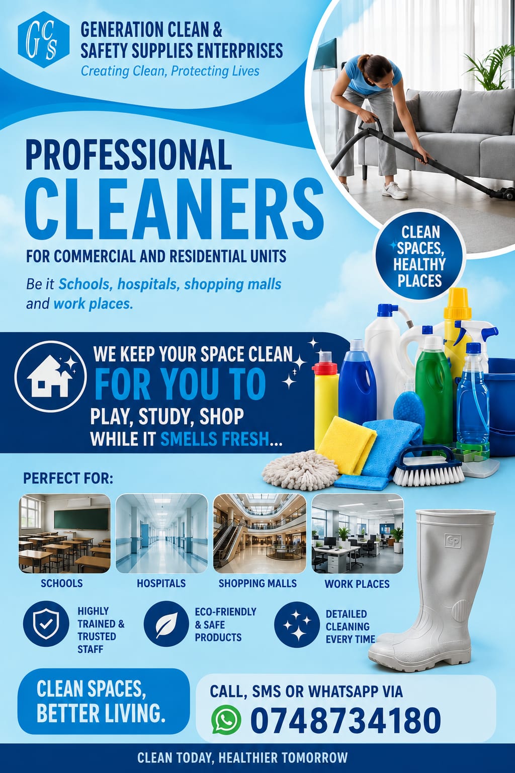 Generation clean and safety supplies enterprises 
